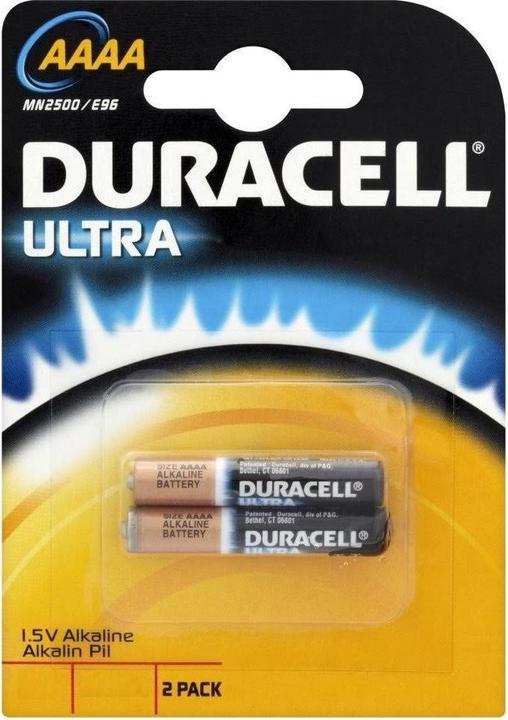 Produktbild Duracell Ultra Mini (2 Stk., AAAA / LR61 / LR8D425 / R61 / Mini, 600 mAh)