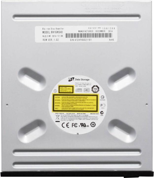 Actual product image Hl Data Storage DVD Burner Internal Blu ray SATA Retail (DVD writer, DVD drive, Blu-ray burner, Blu-ray drive, CD drive)