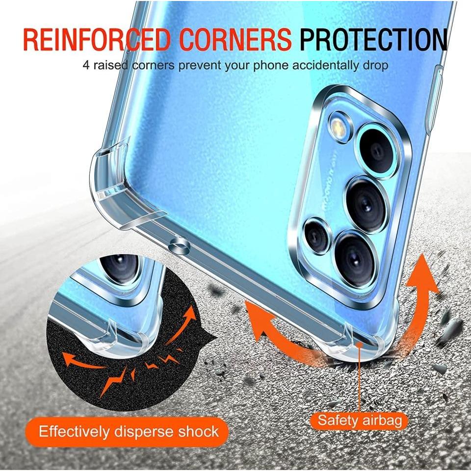 Thumbnail - Screenguard Oppo Find X3 Lite Hülle Crystal Soft Airbag Bumper (Oppo Find X3 Lite), Smartphone Hülle, Transparent