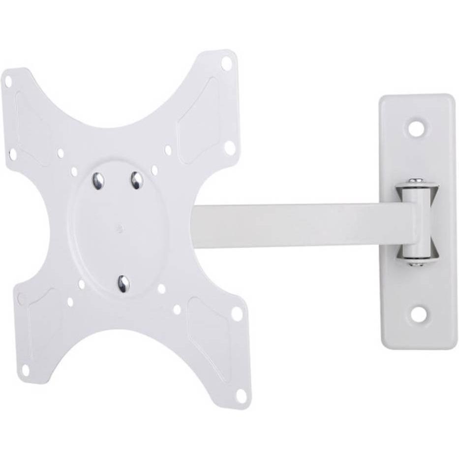 Techly TV Wandhalterung 48,3 cm (19) 94,0 (37) Neigbar+Schwenkbar (Wand, 37.01", 25 kg), TV Wandhalterung, Weiss