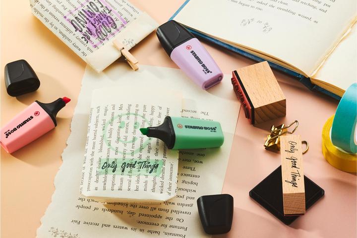 Produktbild STABILO Boss Mini Pastell 3er Etui (rosa und minze, Lila, 5 mm, 3 x)