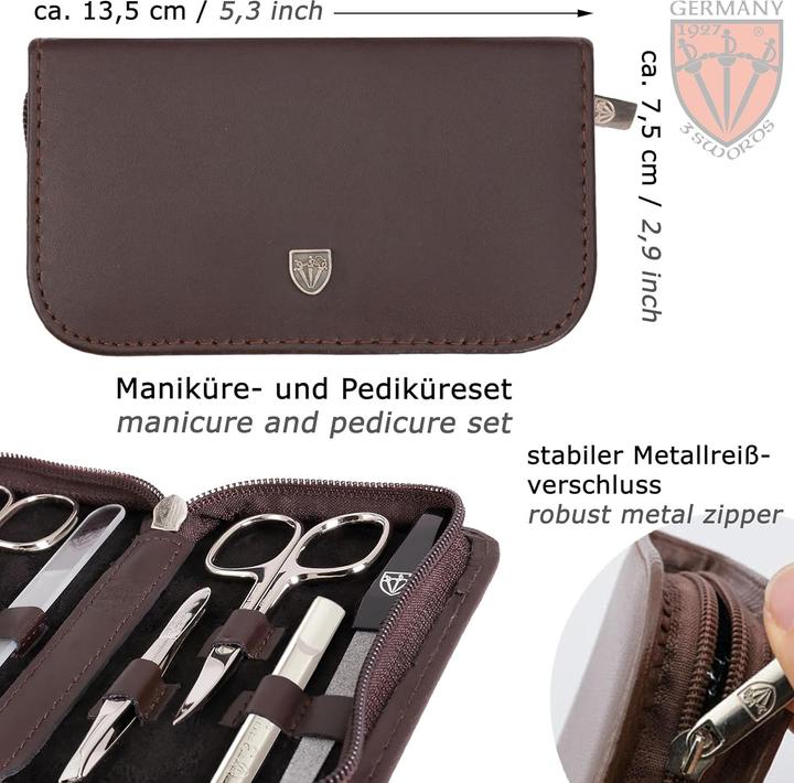 Produktbild Drei Schwerter 8-teiliges Maniküre-Set 'Roma'