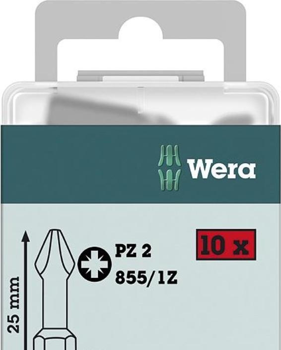 Image du produit Wera 855/1 Z PZ 2 x 25 mm DIY-Box (1=10) (Croix Pozidriv PZ M2)