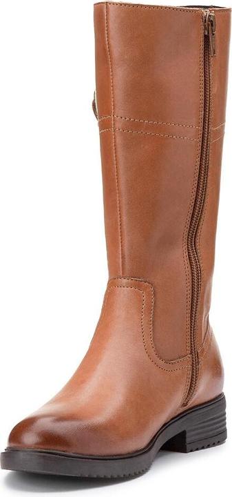Actual product image La Redoute Collections Leather Riding Boots with Zipper (28)