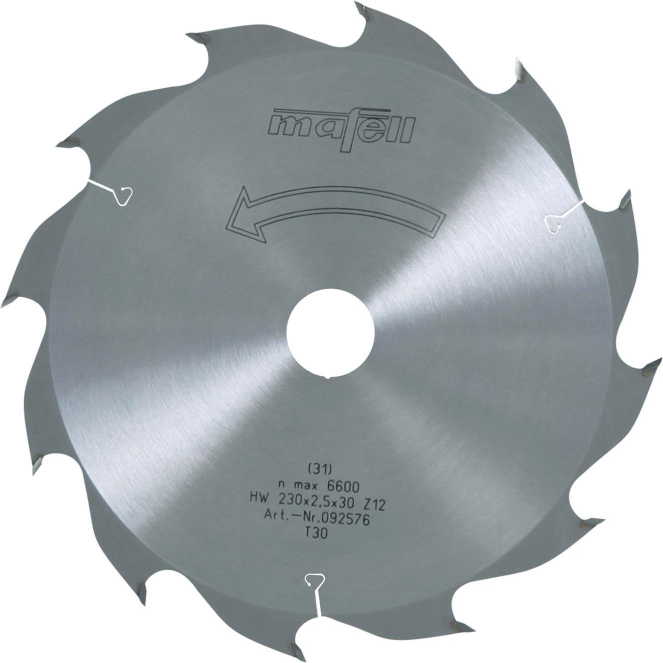 Mafell, Sägeblatt, Sägebl.-HM 230x2.5x30 12Z/WZ Zchng. verpackt