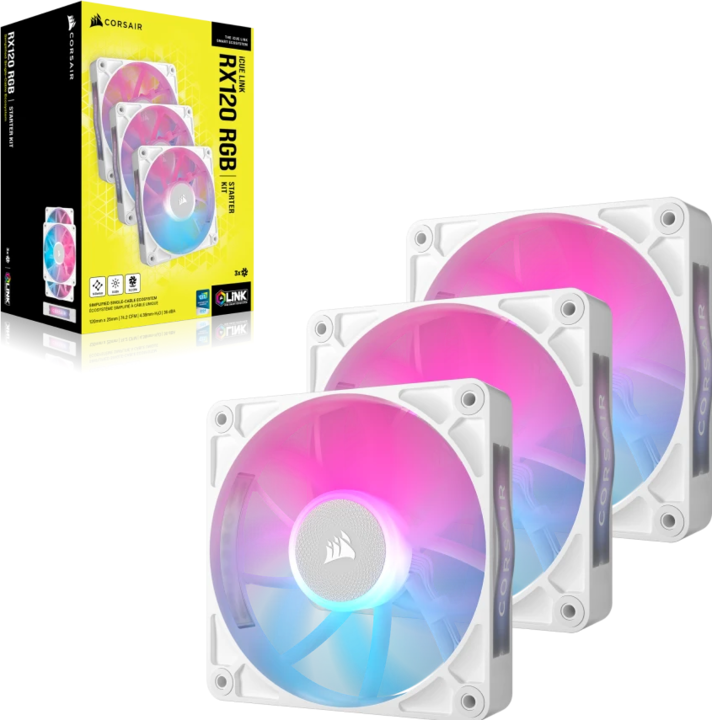 Actual product image Corsair iCUE LINK RX120 RGB (120 mm, 3 x)