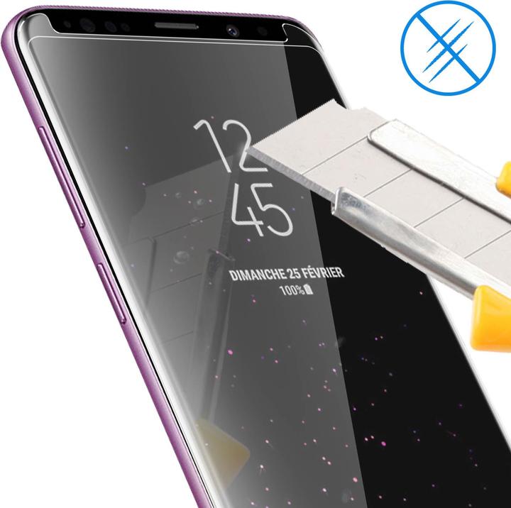 Actual product image Avizar bulletproof glass, glass protective film, protective glass (1 pcs., Samsung Galaxy S9+)