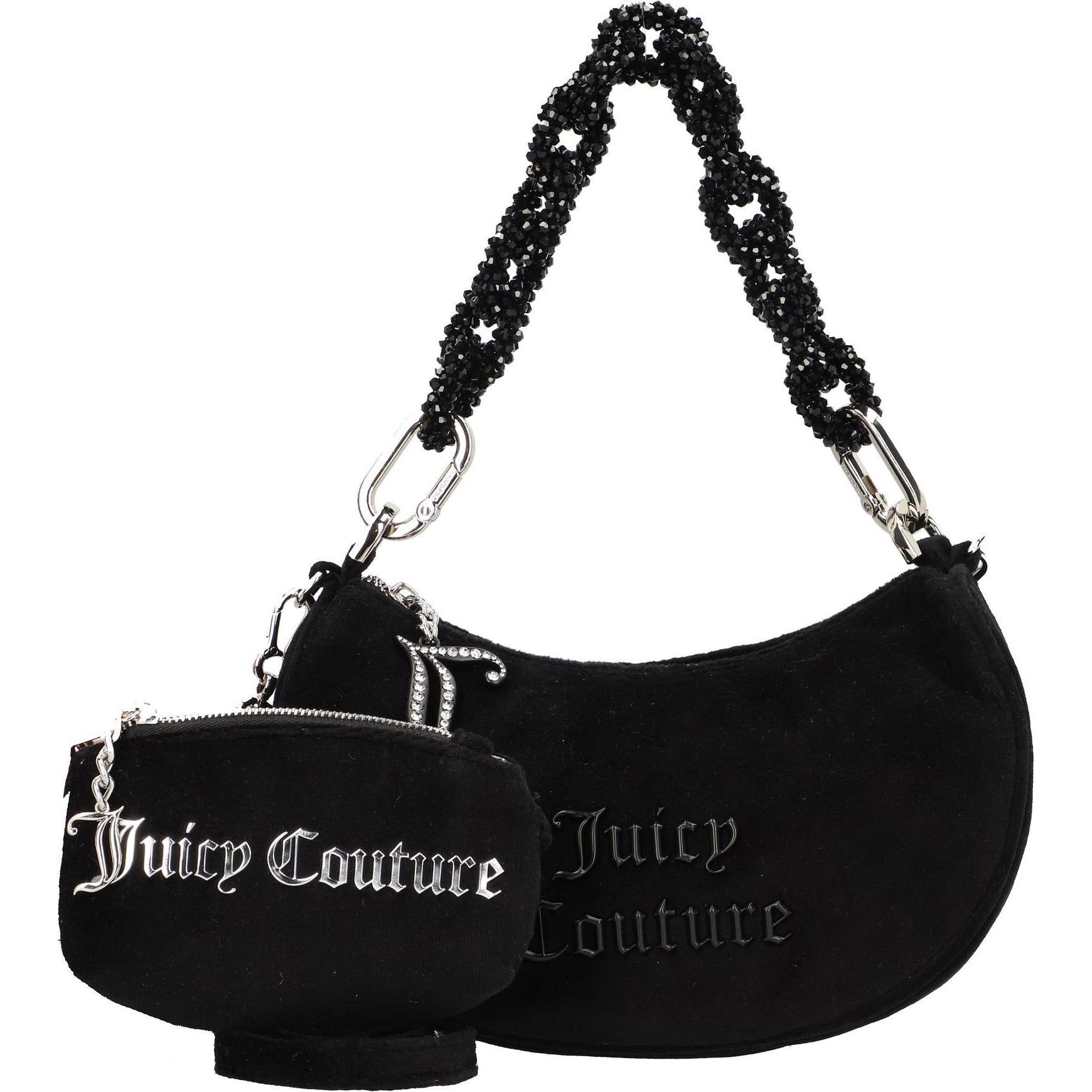 Juicy Couture, Handtasche, Blossom Schultertasche S 24.5 cm, Schwarz