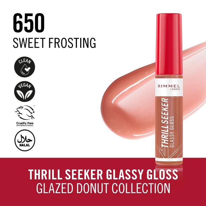 Immagine prodotto Rimmel London Thrill Seeker Glassy Gloss 650 Sweet Frosting