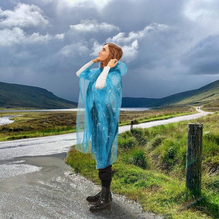 Actual product image Relaxdays 13x rain poncho (One size)