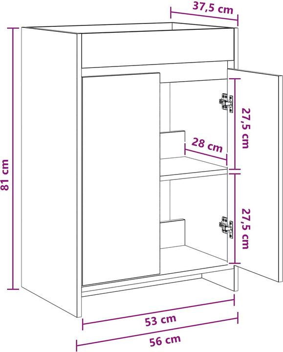 Produktbild vidaXL Badezimmerschrank