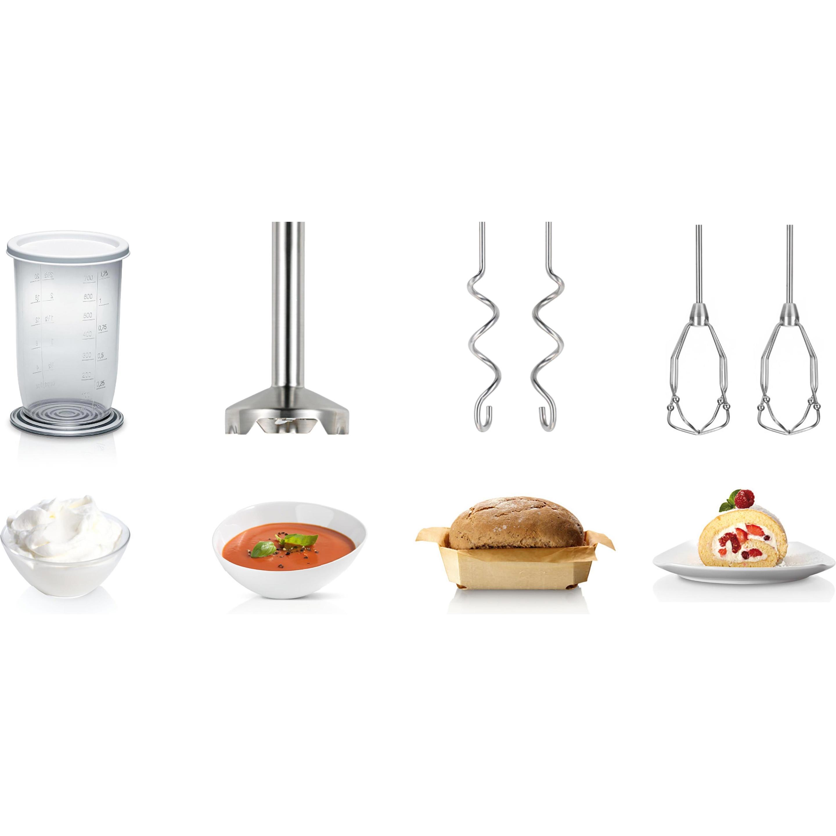 Thumbnail - Bosch Hausgeräte Mfq4080, Handmixer, Weiss, Silber