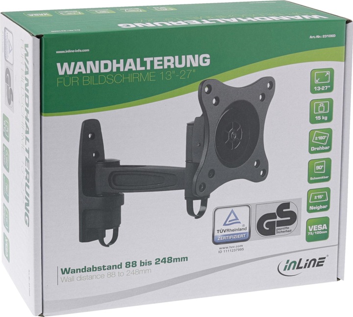 Actual product image InLine Wall mount