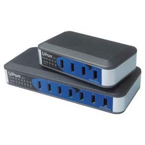 Moxa UPort 207 - Hub - 7 x USB 2.0 - Desktop, Netzwerkadapter