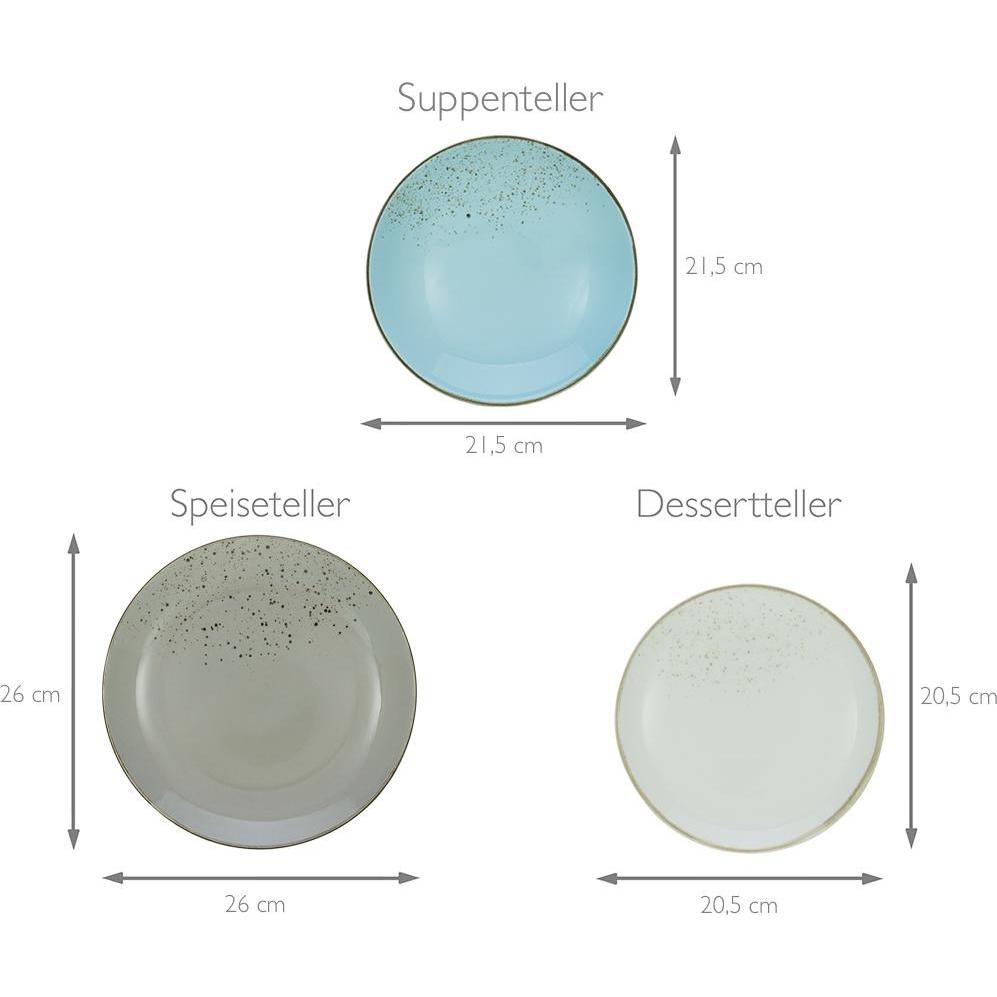 Thumbnail - CreaTable, Geschirrset, Nature Collection (12 Stück)