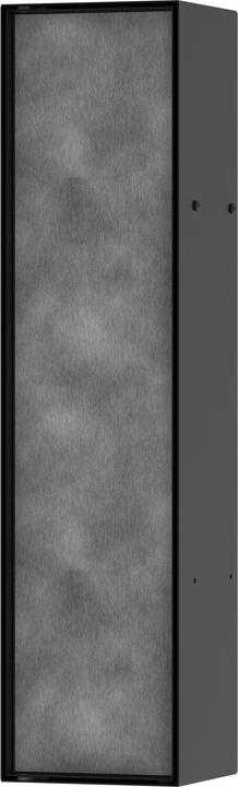 Image du produit hansgrohe XtraStoris Rock Porte-brosse WC, avec tablette, porte carrelable, sans cadre, 145x140x595m