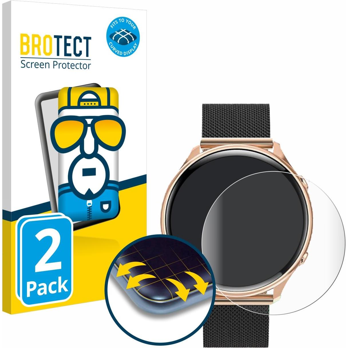 BROTECT Full-Cover Displayschutz, Smartwatch Schutzfolie, Transparent