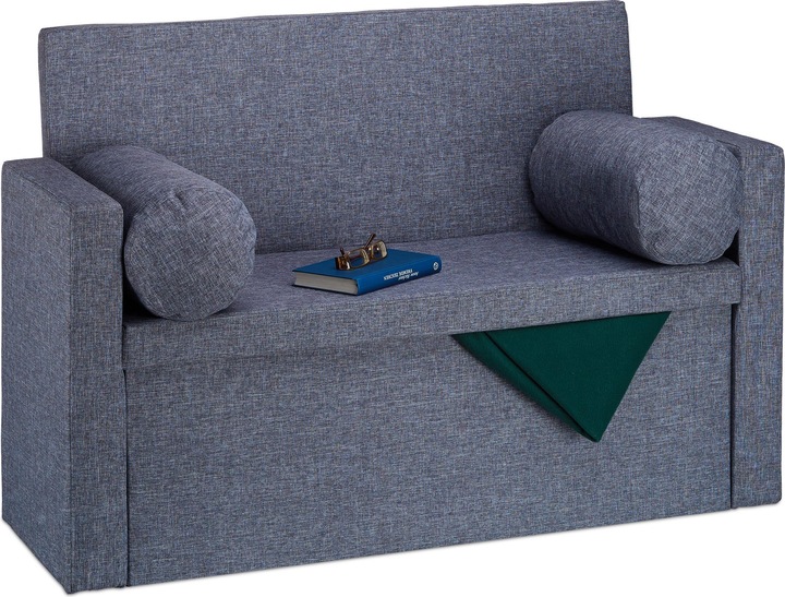 Image du produit Relaxdays Banquette avec dossier et accoudoirs (115 cm)