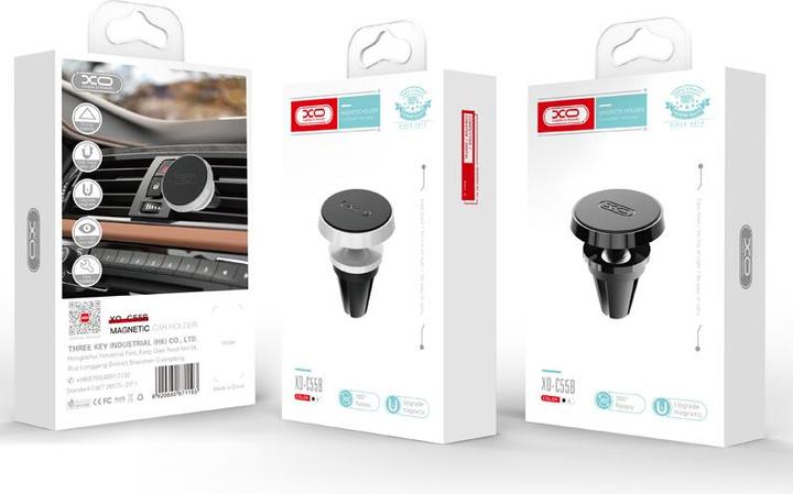 Actual product image xO car holder C55B magnet black for air outlet