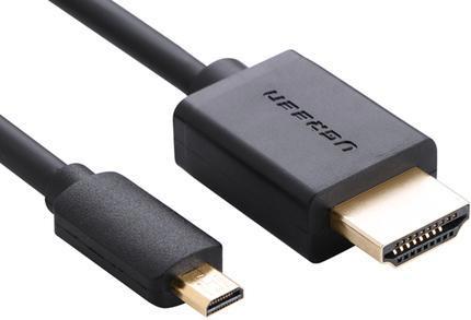 Actual product image Ugreen Micro HDMI - HDMI Cable 4K 3D 2m (black) (2 m, HDMI, 2.0)