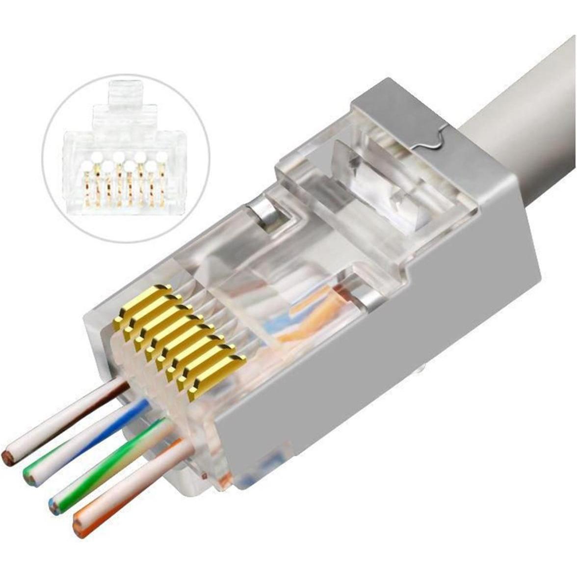 MicroConnect KON512-50EZ Drahtverbinder RJ45 (Netzwerkkabel Stecker), Netzwerk Zubehör