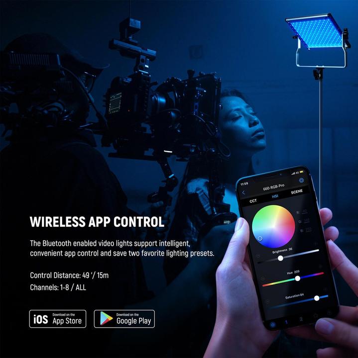 Image du produit Neewer 2×660 Pro II (éclairage de studio, Lumière vidéo)