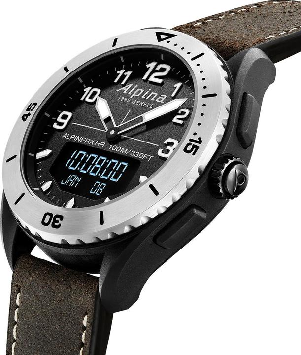 Actual product image Alpina Watch Alpine X Alive (Digital watch, Pedometer, Watch with gemstone, 45 mm)