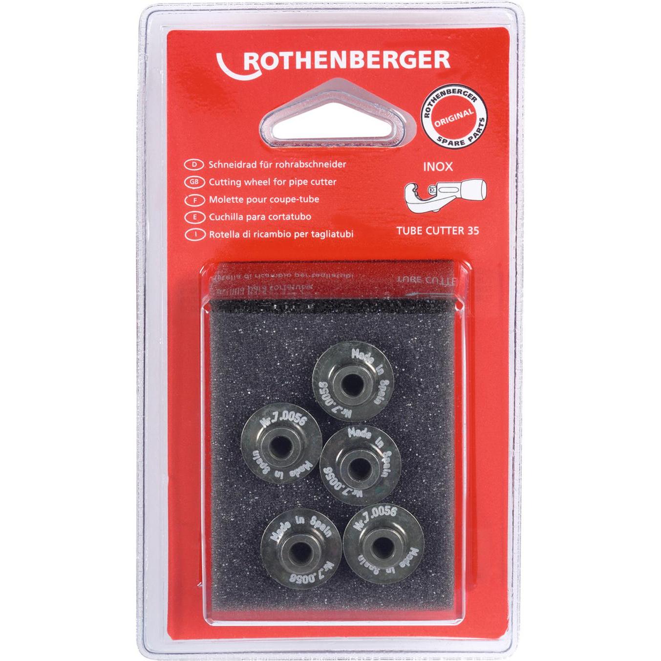 Thumbnail - Rothenberger, Zubehör Schneidwerkzeug, Schneidrad Inox 5 St. 070056D (Schneiderad)