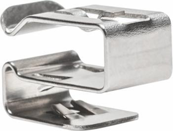 HellermannTyton HELL Clip (Metallkabelbinder, 17 mm, 100 Stk.)