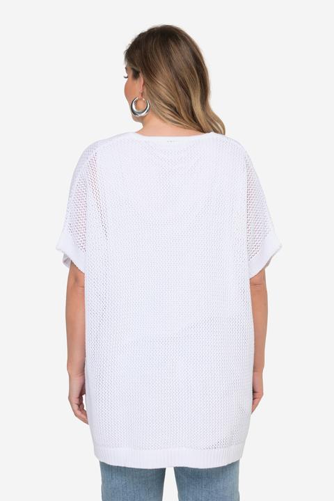 Produktbild Miamoda Pullover, oversized, Ajourstrick, ENJOY, V-Ausschnitt (50)
