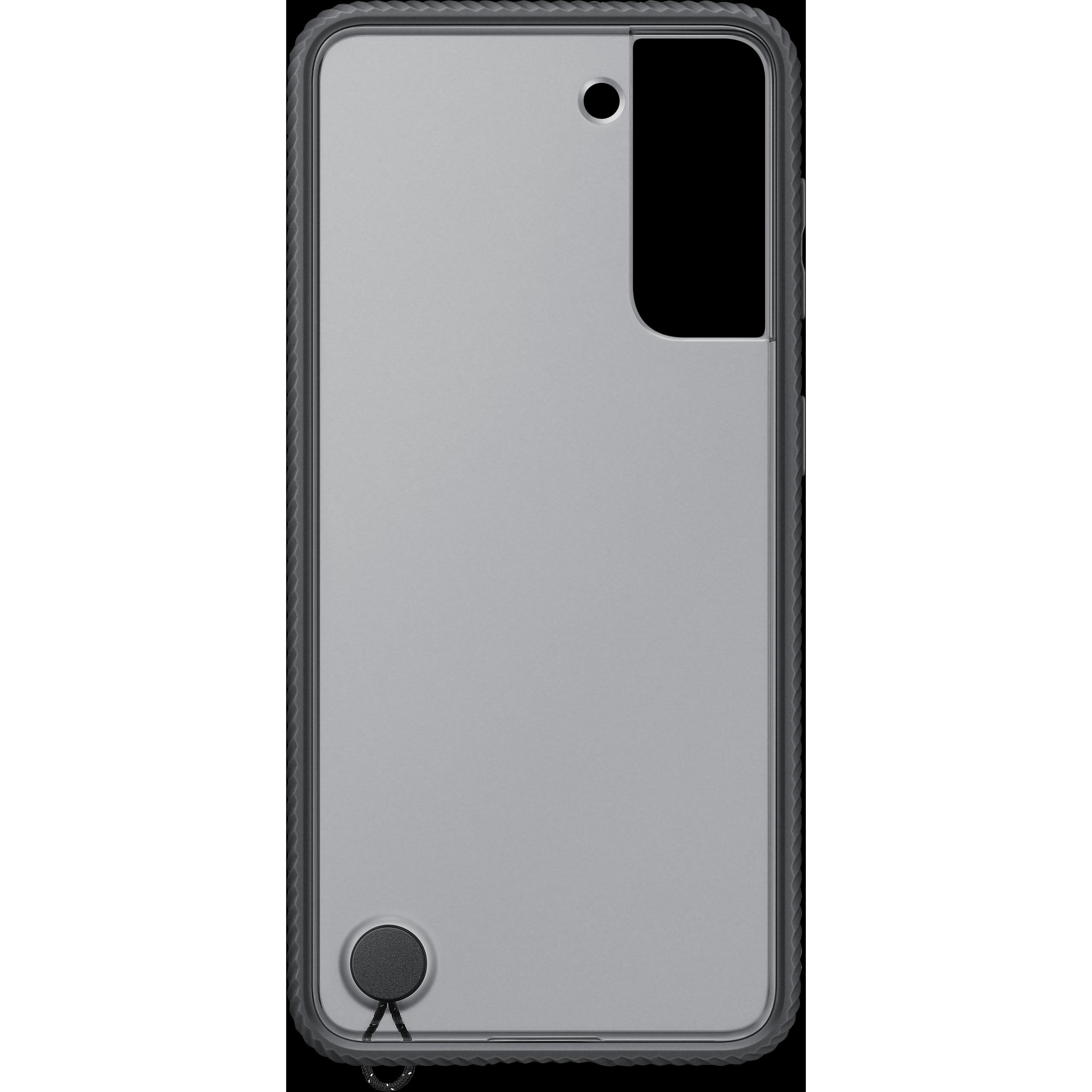 Samsung Clear Protective Cover (Samsung Galaxy S21+), Smartphone Hülle, Schwarz