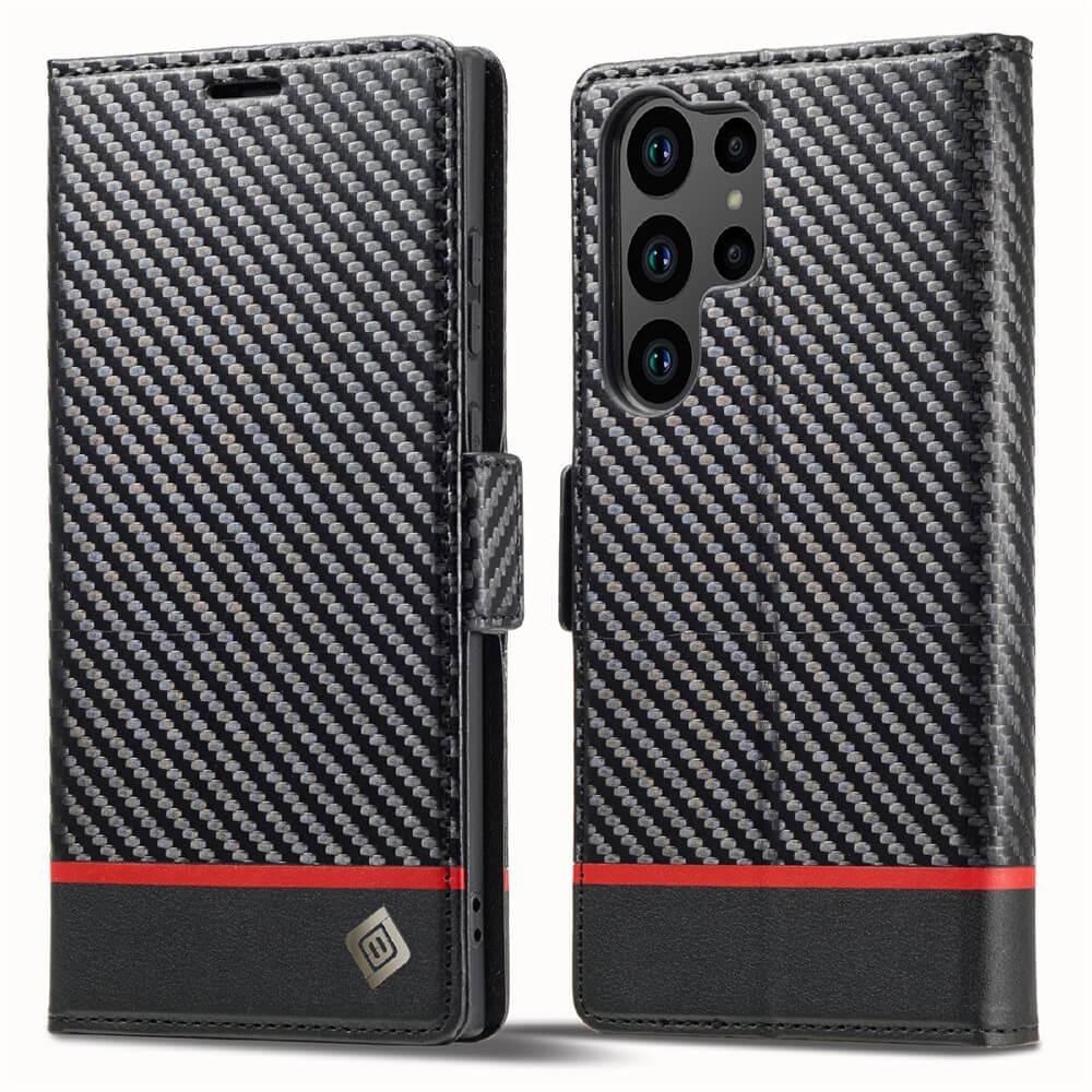LC.Imeeke Galaxy S26 Ultra - Hülle Carbon Fiber (Samsung Galaxy S26 Ultra), Cover smartphone, Nero