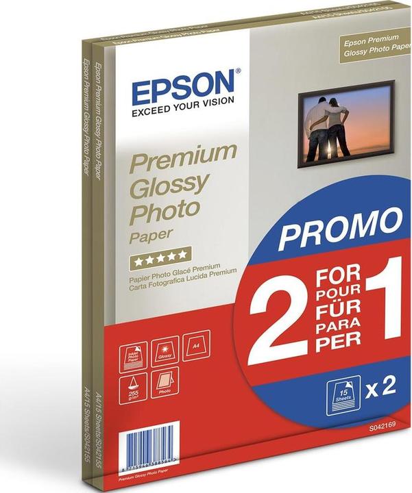 Produktbild Epson Premium Glossy (255 g/m², A4, 30 x)