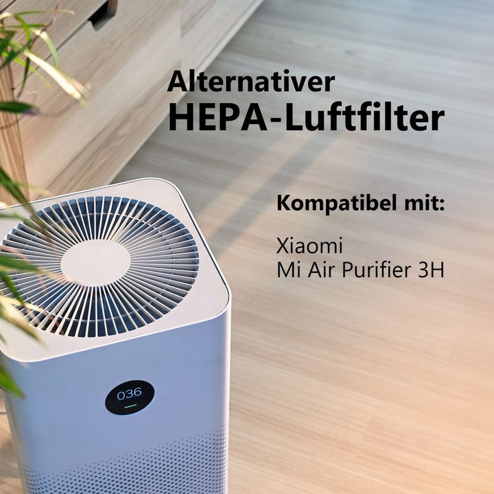 Immagine prodotto Hermex Alternativer HEPA-Luftfilter zu Xiaomi Mi Air Purifier 3H (1 x)