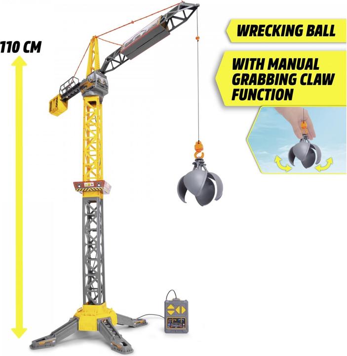 Actual product image Dickie Toy crane with 360° rotation