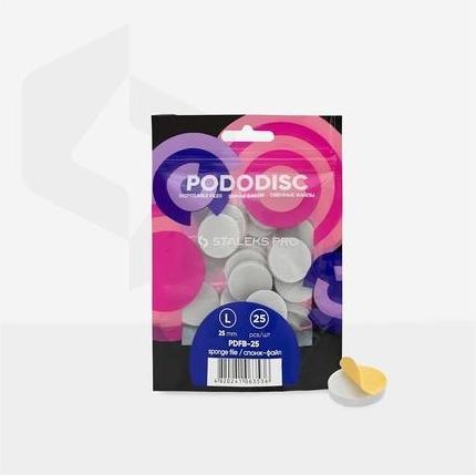Actual product image Staleks Polishing sponge for pedicure disc Pro L (Disposable Files-sponges for Pedicure Disc) 25 (1 x)