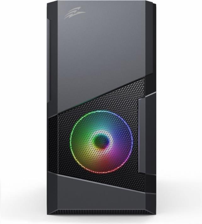 Actual product image Evolveo M5, case mATX, 2x USB2.0 / 1x USB3.0 / 3x120mm LED / černý s průhlednou bočnicí (Mini-ATX)