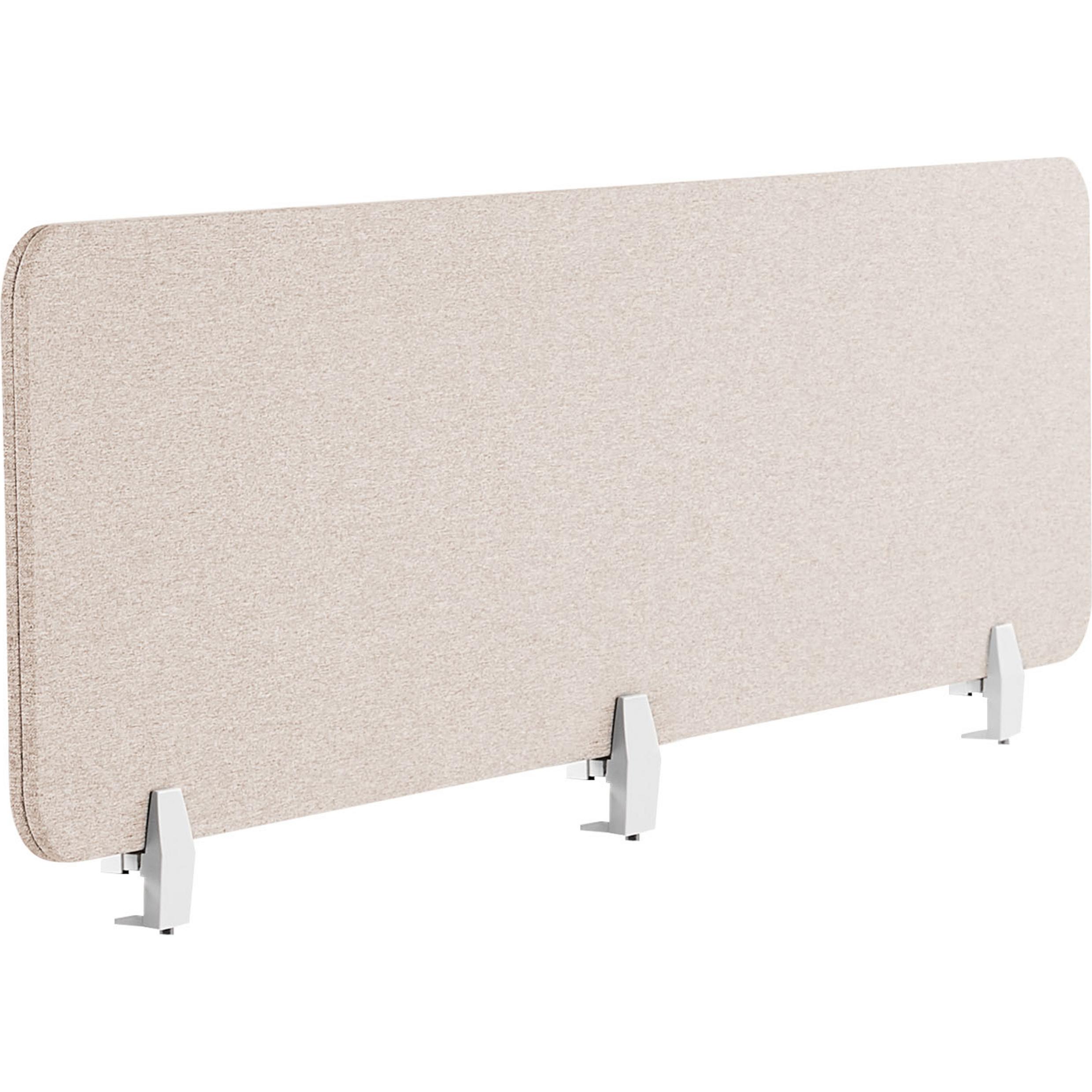 Beliani, Trennwand, Schreibtischtrennwand beige 180 x 40 cm WALLY