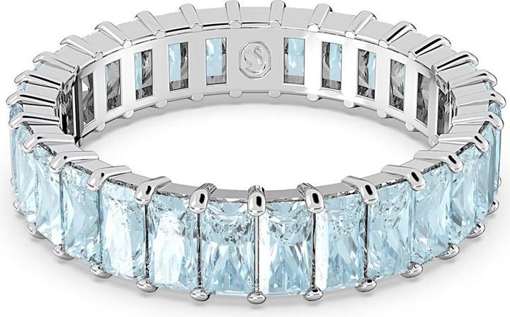 Produktbild Swarovski Matrix Ring Baguette Schliff Blau (58)