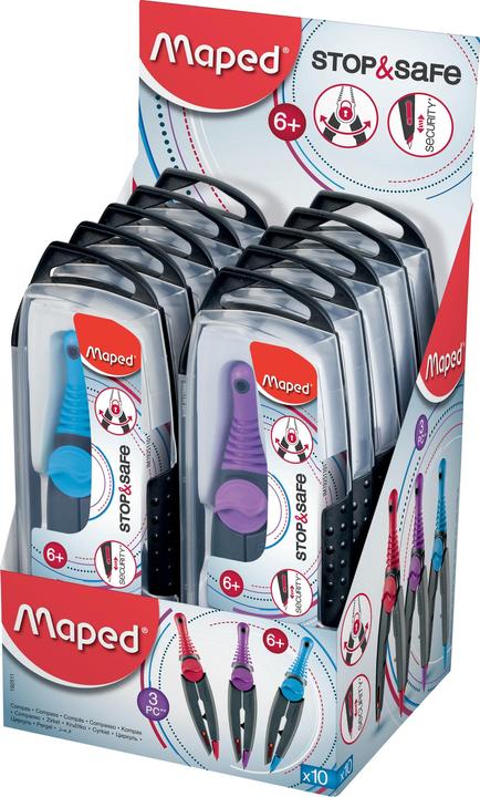 Produktbild Maped Zirkel Stop & Safe 3teilig in Box