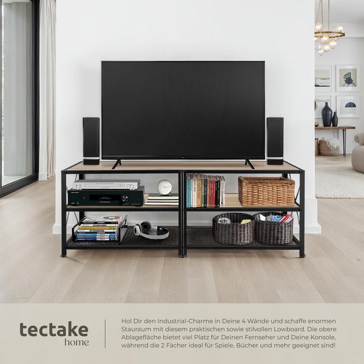 Immagine prodotto tectake Mobile basso (141 x 41,5 x 50,5 cm)