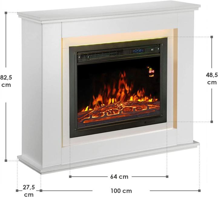 Actual product image Juskys Electric Fireplace