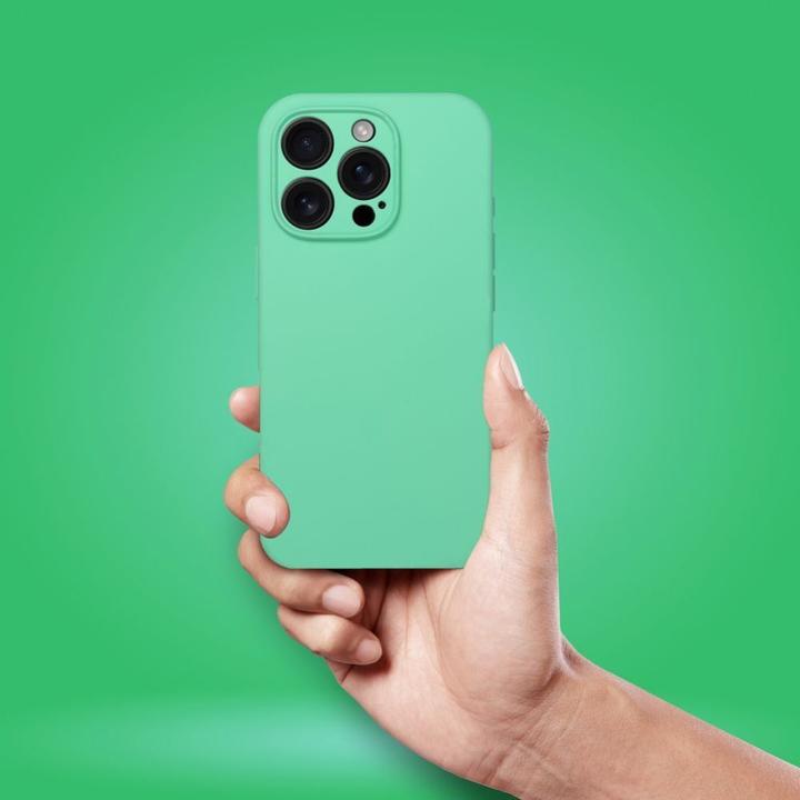 Immagine prodotto OEM Back panel cover Case SILICONE 2mm for IPHONE 15 Pro Max compatible with MagSafe mint (Apple iPhone 15 Pro Max)