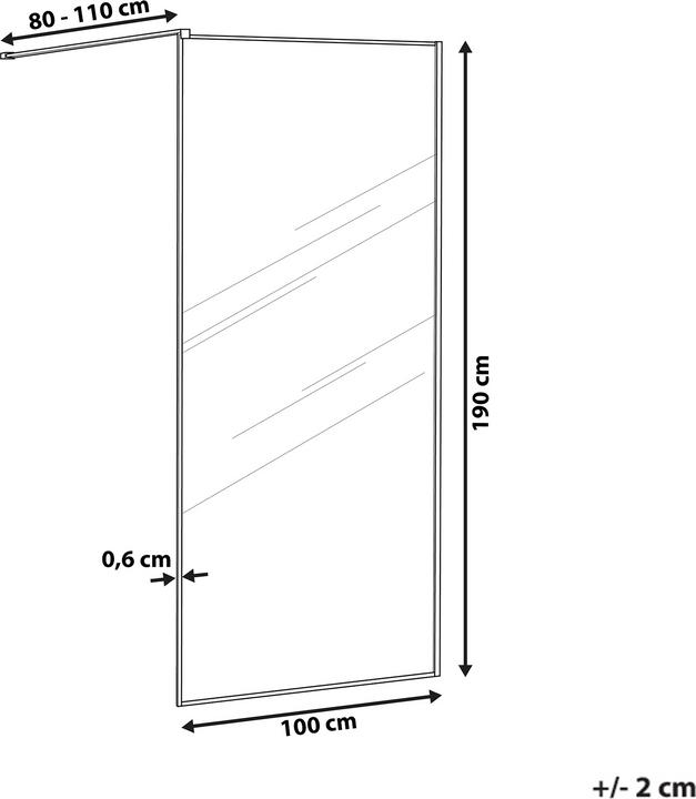 Actual product image Beliani Waspam (100 cm, 100 cm, 190 cm)