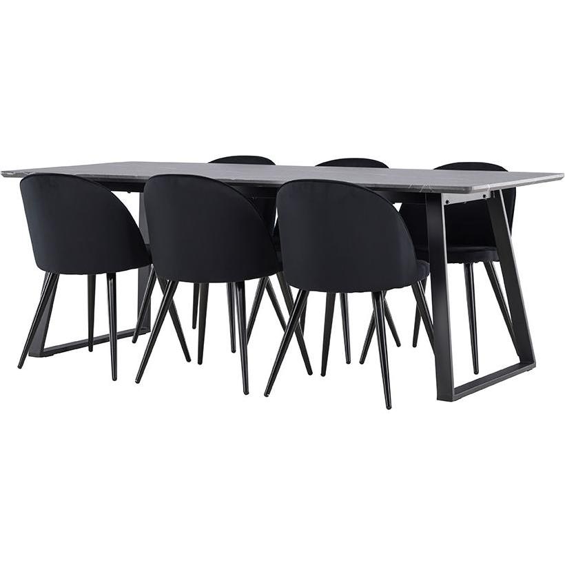 Ebuy24, Esstisch, Essgruppe Malaga dunkel