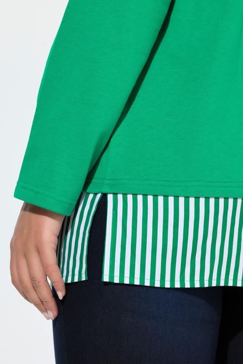 Produktbild Ulla Popken Sweater, Blusensaum, Rundhals, Langarm (54)