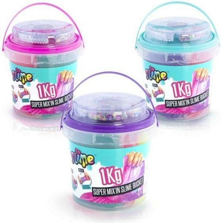 Productafbeelding Canal Toys SSC148 Super Slijm Mix' in Kubus met SDO Decoraties 1kg mix'in, Willekeurige Kleuren
