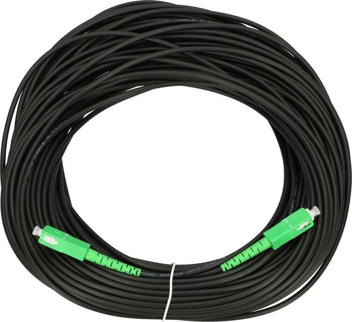 Actual product image Extralink SC/APC-SC/APC | Patchcord | Okrągły, wiszący, jednomodowy, Simplex, G.657A2, 10m (10 m)