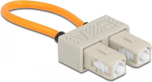 Actual product image Delock FO Loopback Adapter SC / OM1 Multimode beige
