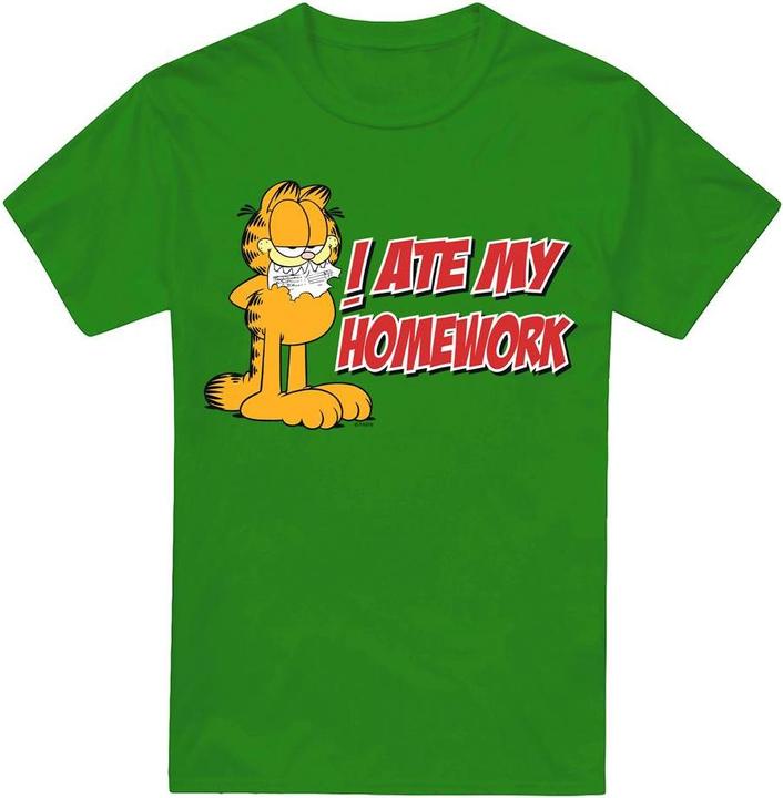 Immagine prodotto Garfield I Ate My Homework Maglietta Uomo (XXL)